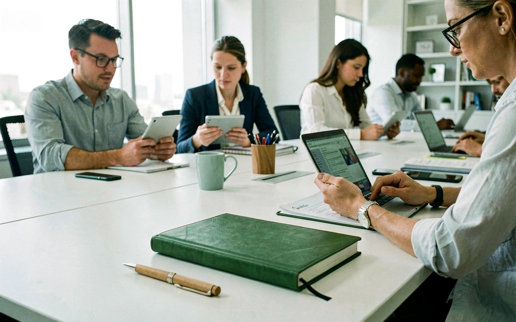 Professional workspace details